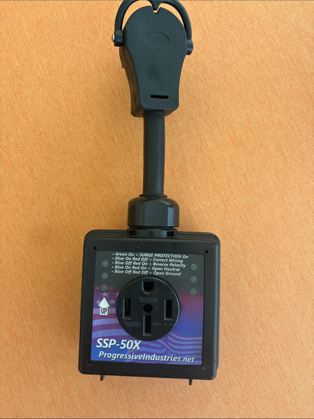 SSP-50X Black RV Surge Protector Adapter